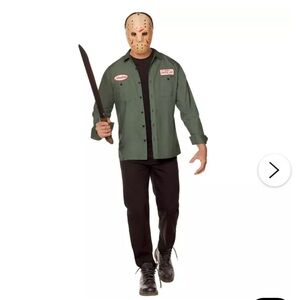 Adult Jason Voorhees Work Shirt - Friday the 13th